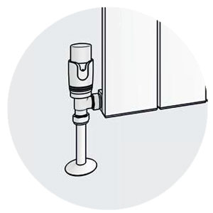 Angled Radiator Valves