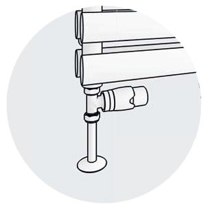 Straight Radiator Valves