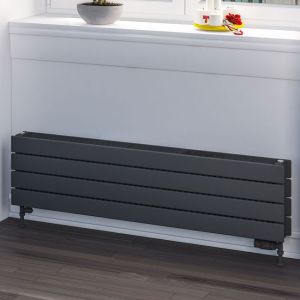 Eastbrook Addington Type 22 Matt Anthracite Steel Designer Radiator 292 x 1200mm