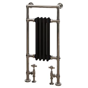 Eastbrook Avon Chrome and Black Traditional Towel Radiator 960 x 429mm