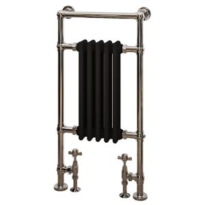 Eastbrook Avon Chrome and Black Traditional Towel Radiator 960 x 500mm