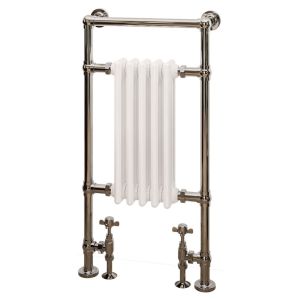 Eastbrook Avon Chrome and White Traditional Towel Radiator 960 x 500mm