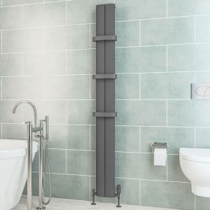 Eastbrook Berlini Matt Anthracite Aluminium Designer Radiator 1800 x 185mm