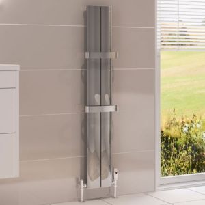 Eastbrook Berlini Polished Aluminium Designer Radiator 1200 x 185mm