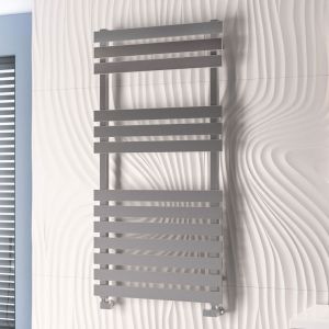 Eastbrook Biava Flat Polished Stainless Steel Designer Towel Rail 1190 x 500mm