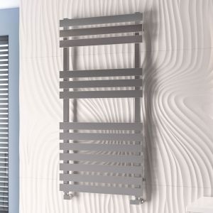 Eastbrook Biava Flat Polished Stainless Steel Designer Towel Rail 1190 x 600mm