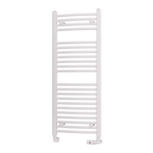 Eastbrook Biava Gloss White Curved Towel Rail 1118 x 450mm