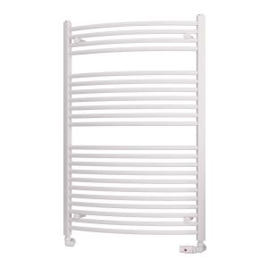 Eastbrook Biava Gloss White Curved Towel Rail 1118 x 750mm