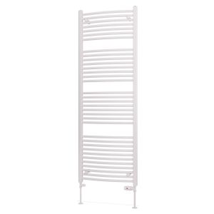 Eastbrook Biava Gloss White Curved Towel Rail 1720 x 600mm