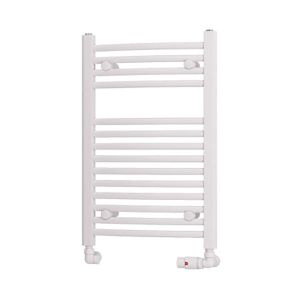 Eastbrook Biava Gloss White Curved Towel Rail 688 x 450mm