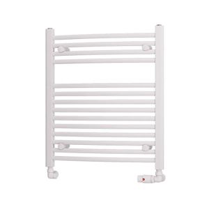 Eastbrook Biava Gloss White Curved Towel Rail 688 x 600mm