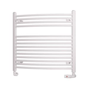 Eastbrook Biava Gloss White Curved Towel Rail 688 x 750mm