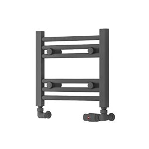 Eastbrook Biava HV Matt Anthracite Horizontal Towel Rail 360 x 400mm