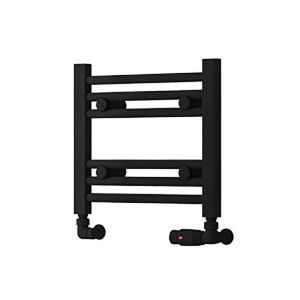 Eastbrook Biava HV Matt Black Horizontal Towel Rail 360 x 400mm