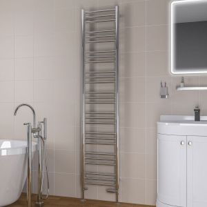 Eastbrook Biava Round Chrome Towel Rail 1800 x 400mm