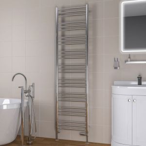 Eastbrook Biava Round Chrome Towel Rail 1800 x 500mm