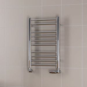 Eastbrook Biava Round Chrome Towel Rail 600 x 400mm