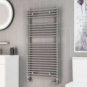 Eastbrook Biava Tube on Tube Chrome Towel Rail 1200 x 600mm