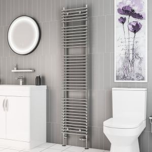 Eastbrook Biava Tube on Tube Chrome Towel Rail 1800 x 400mm