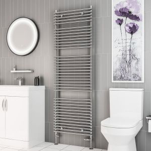 Eastbrook Biava Tube on Tube Chrome Towel Rail 1800 x 600mm