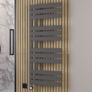 Eastbrook Brockworth Anthracite Electric Designer Towel Rail 1200 x 500mm