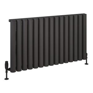 Eastbrook Burford Matt Anthracite Aluminium Designer Radiator 600 x 1045mm