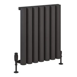 Eastbrook Burford Matt Anthracite Aluminium Designer Radiator 600 x 485mm