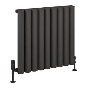 Eastbrook Burford Matt Anthracite Aluminium Designer Radiator 600 x 625mm