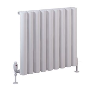 Eastbrook Burford Matt White Aluminium Designer Radiator 600 x 625mm