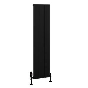 Eastbrook Charlton Matt Black Aluminium Designer Radiator 1200 x 280mm