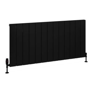 Eastbrook Charlton Matt Black Aluminium Designer Radiator 600 x 1230mm