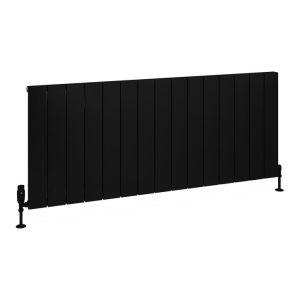 Eastbrook Charlton Matt Black Aluminium Designer Radiator 600 x 1420mm