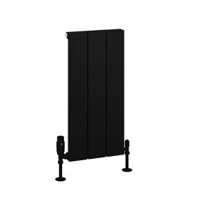 Eastbrook Charlton Matt Black Aluminium Designer Radiator 600 x 280mm