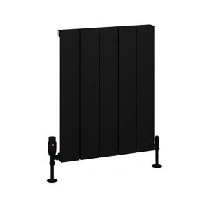 Eastbrook Charlton Matt Black Aluminium Designer Radiator 600 x 470mm