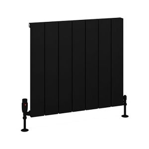 Eastbrook Charlton Matt Black Aluminium Designer Radiator 600 x 660mm