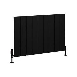 Eastbrook Charlton Matt Black Aluminium Designer Radiator 600 x 850mm