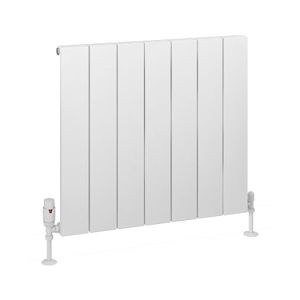 Eastbrook Charlton Matt White Aluminium Designer Radiator 600 x 660mm