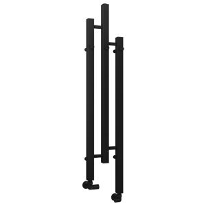 Eastbrook Conwy Matt Black Designer Towel Rail 1200 x 220mm