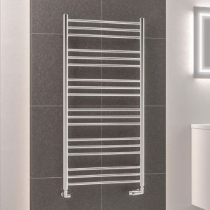 Eastbrook Corinium Round Chrome Towel Rail 1200 x 600mm