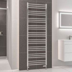 Eastbrook Corinium Round Chrome Towel Rail 1800 x 600mm