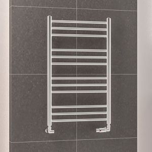 Eastbrook Corinium Round Chrome Towel Rail 800 x 500mm