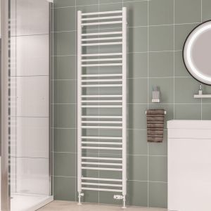 Eastbrook Corinium Round Gloss White Towel Rail 1800 x 500mm