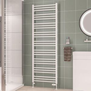 Eastbrook Corinium Round Gloss White Towel Rail 1800 x 600mm