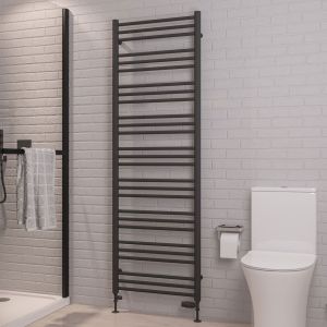 Eastbrook Corinium Round Matt Anthracite Towel Rail 1800 x 600mm