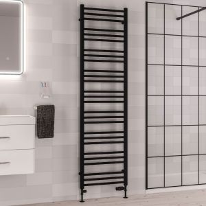 Eastbrook Corinium Round Matt Black Towel Rail 1800 x 500mm