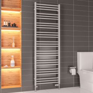 Eastbrook Corinium Round Matt Grey Towel Rail 1800 x 600mm