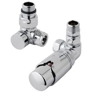 Eastbrook Chrome Corner Thermostatic Radiator Valves