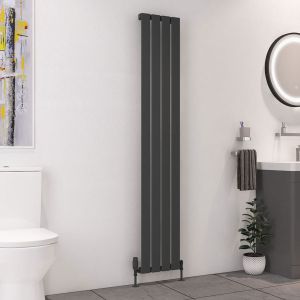 Eastbrook Deddington Matt Anthracite Steel Designer Radiator 1800 x 310mm