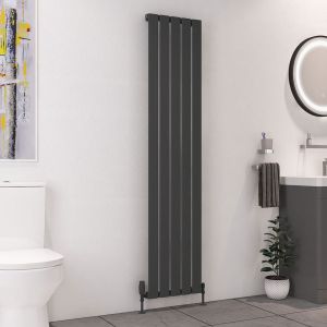 Eastbrook Deddington Matt Anthracite Steel Designer Radiator 1800 x 390mm