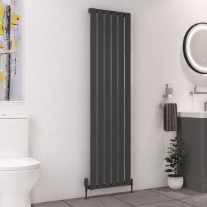 Eastbrook Deddington Matt Anthracite Steel Designer Radiator 1800 x 470mm